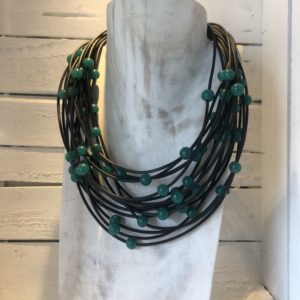 Collana meteore verde